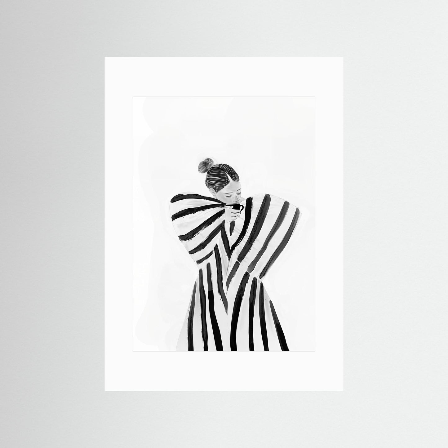 Coffee brake in stripes