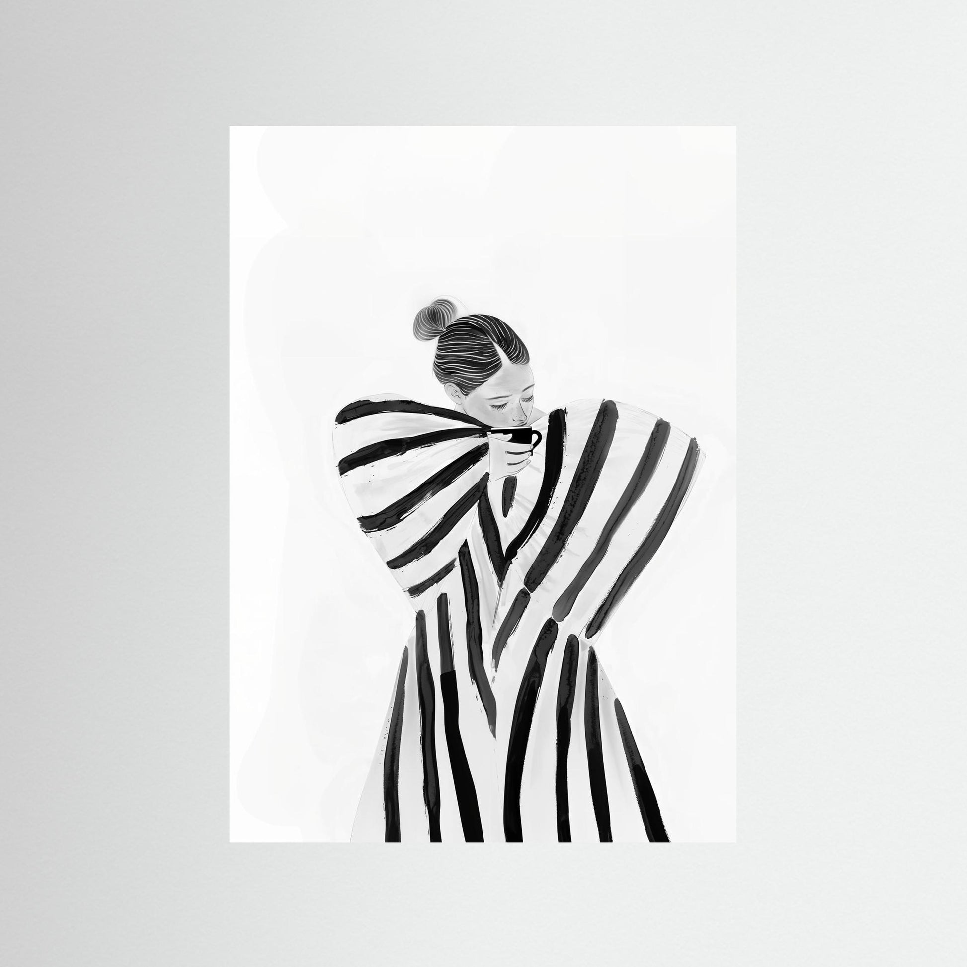 Coffee brake in stripes