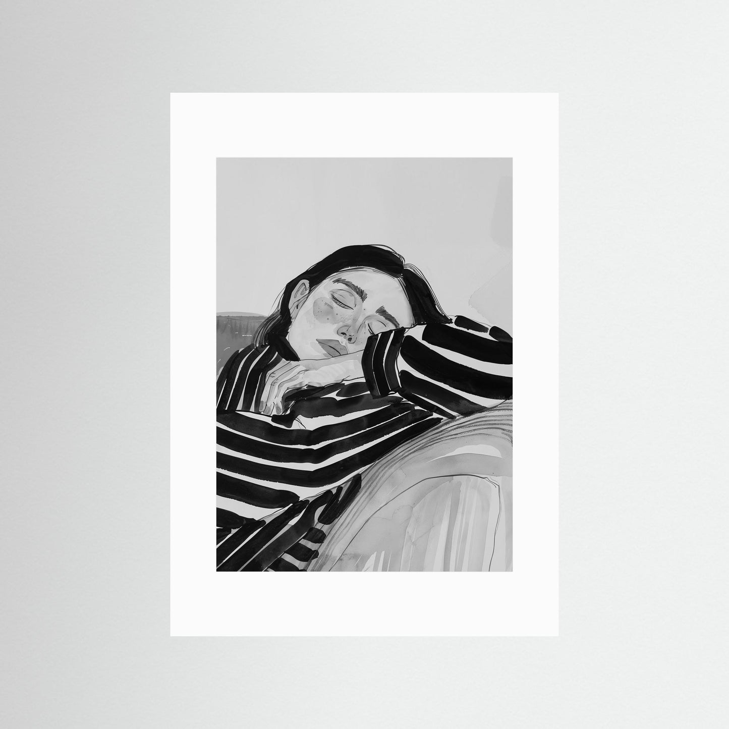 Calm Moment on Couch