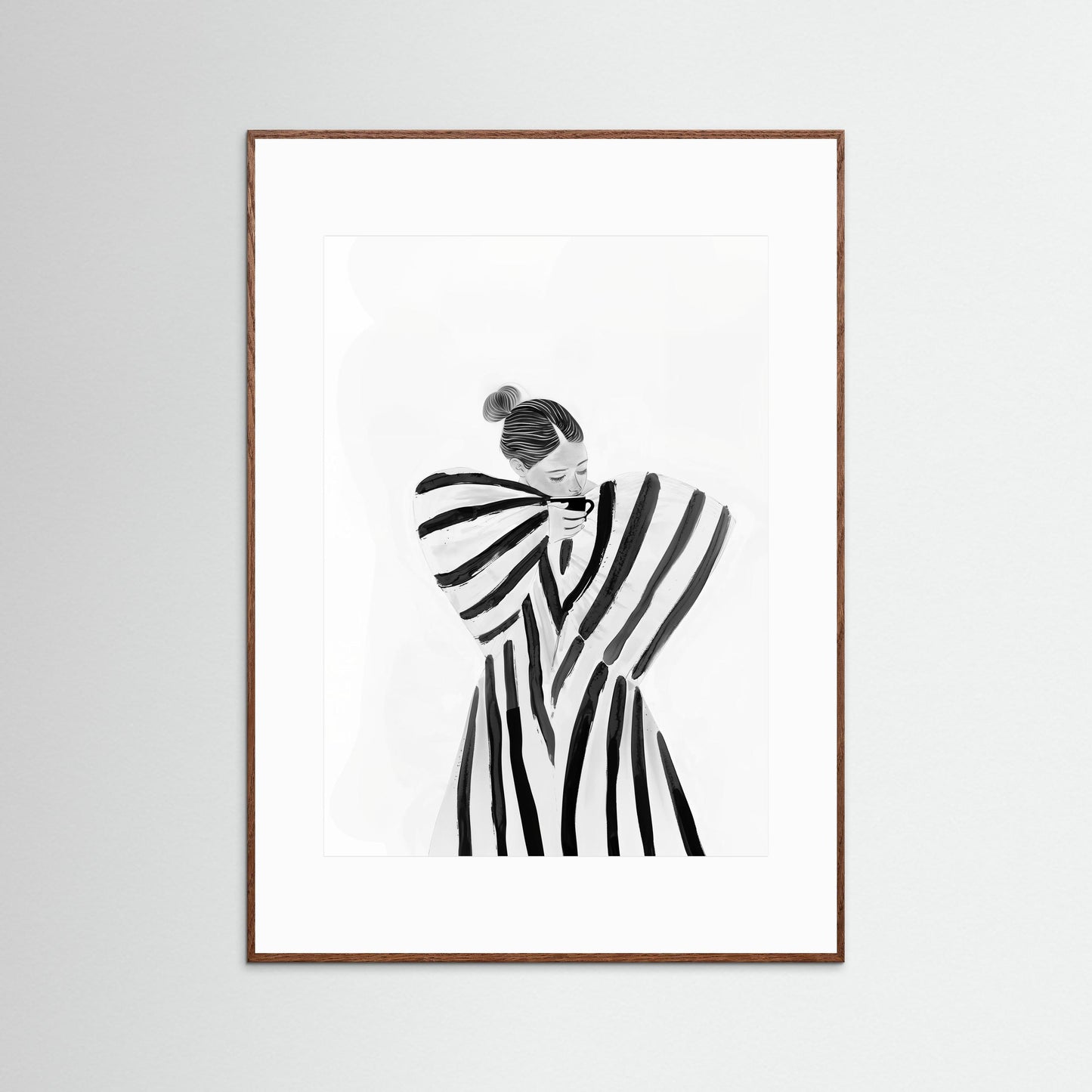 Coffee brake in stripes