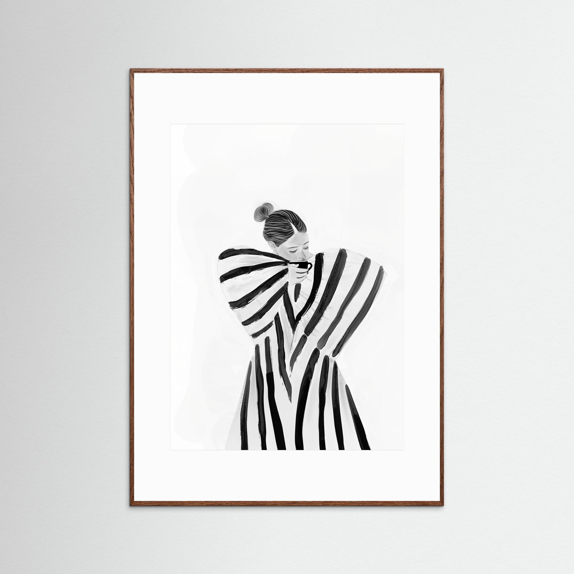 Coffee brake in stripes