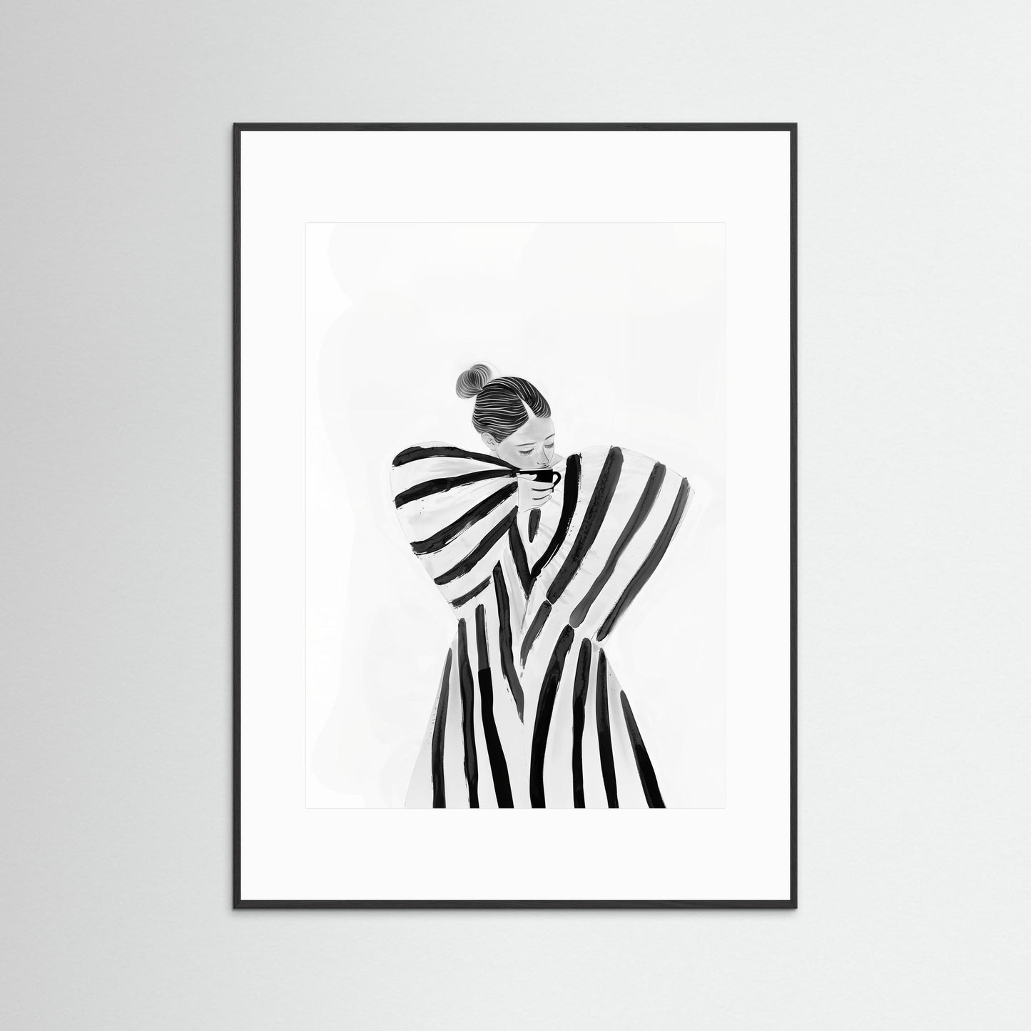 Coffee brake in stripes