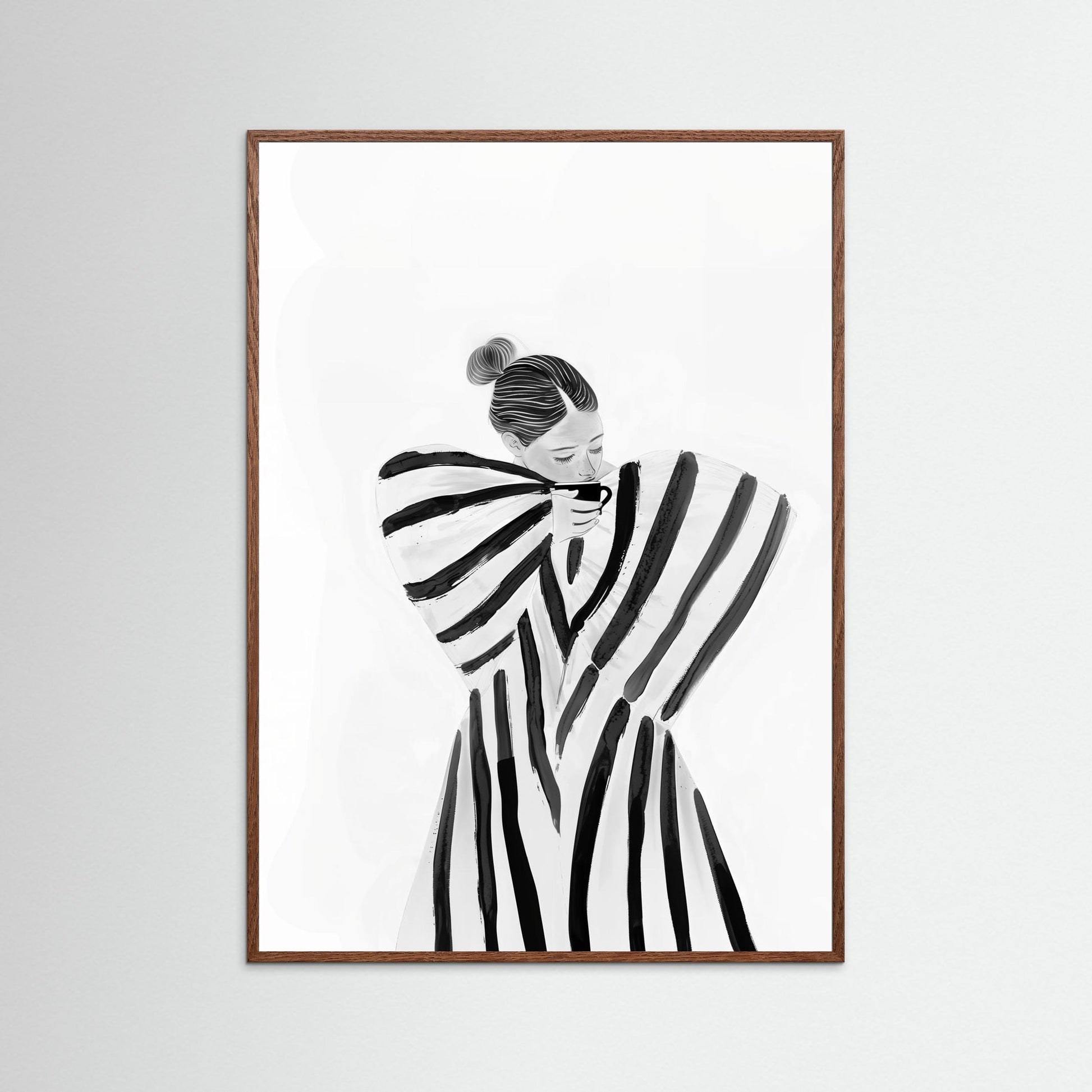 Coffee brake in stripes