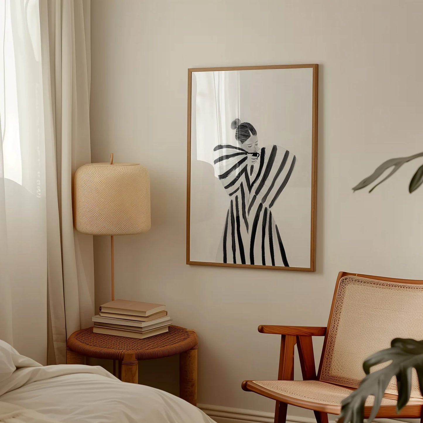 Coffee break in stripes