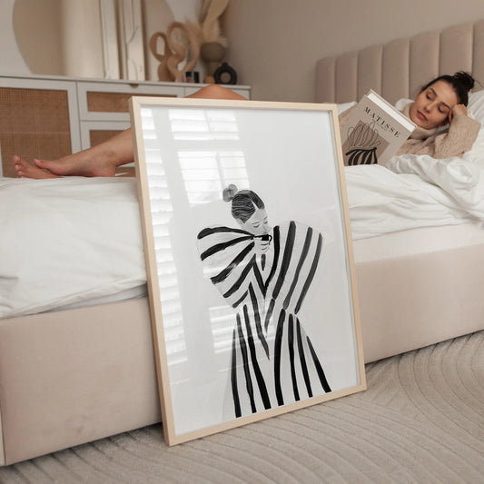 Coffee break in stripes