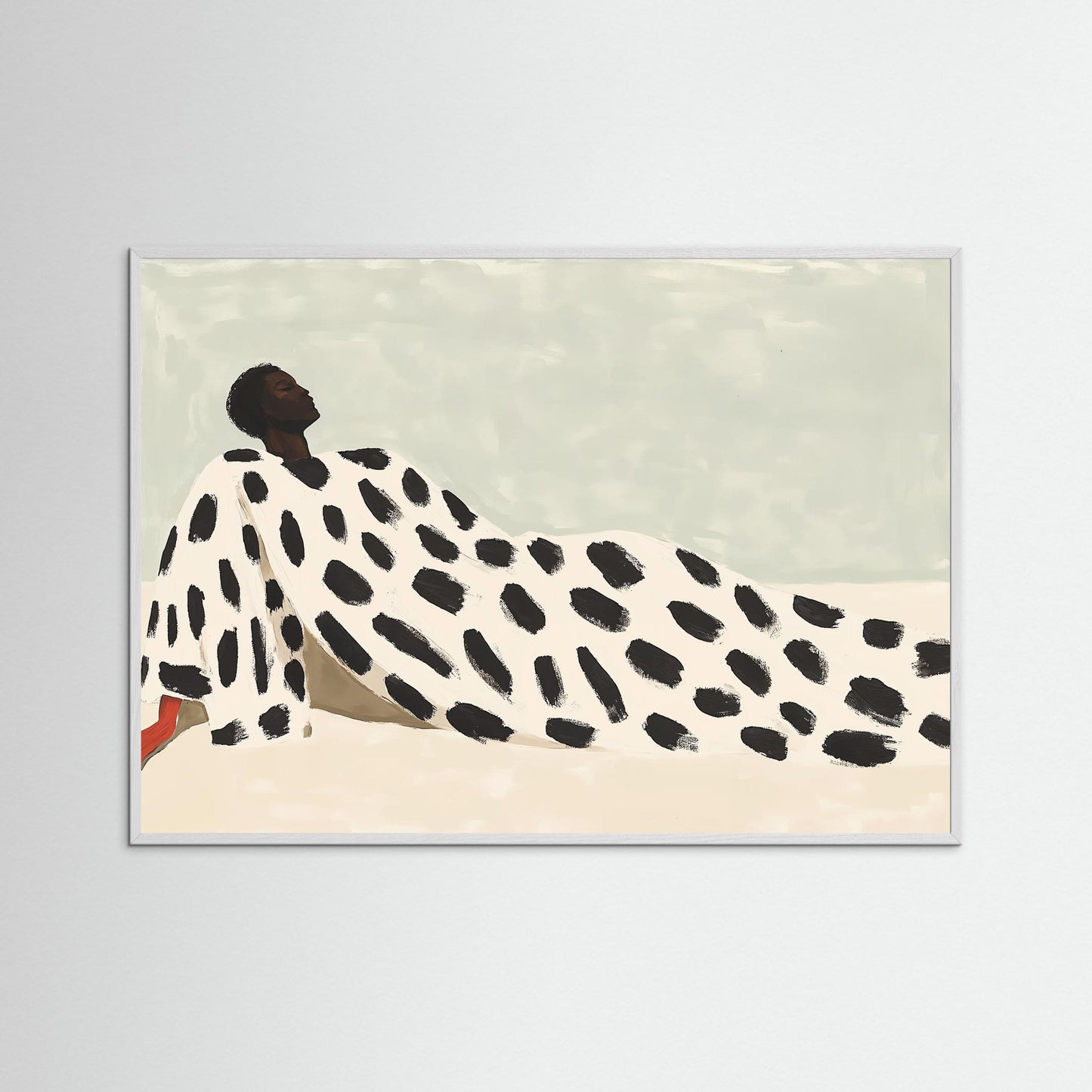 Polka Drape on Sand