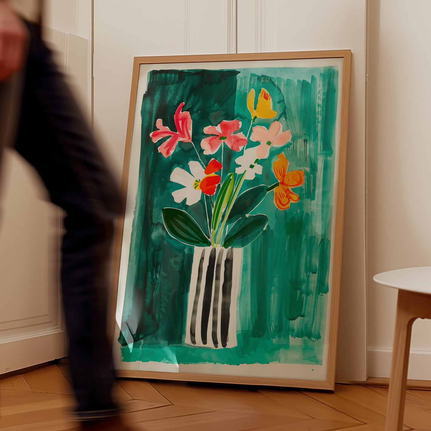 Colorful Flowers in Vase