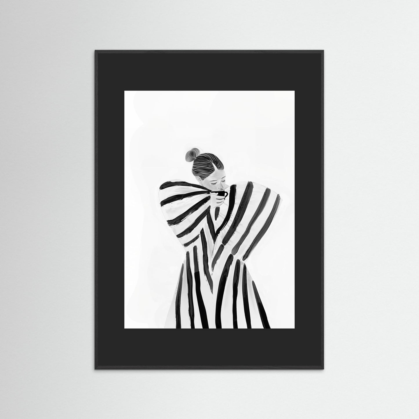 Coffee brake in stripes