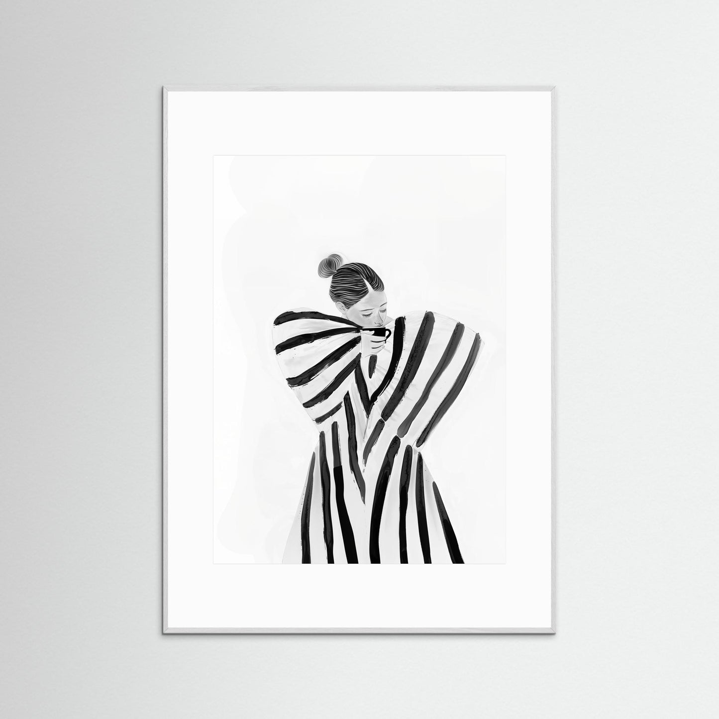 Coffee brake in stripes