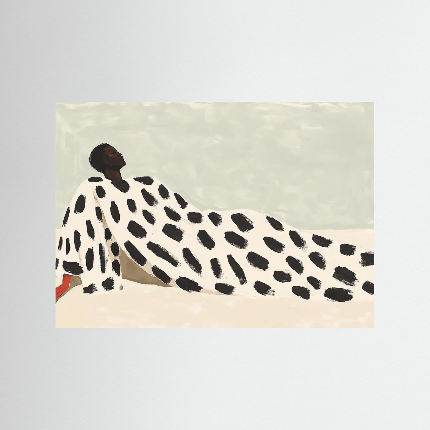 Polka Drape on Sand