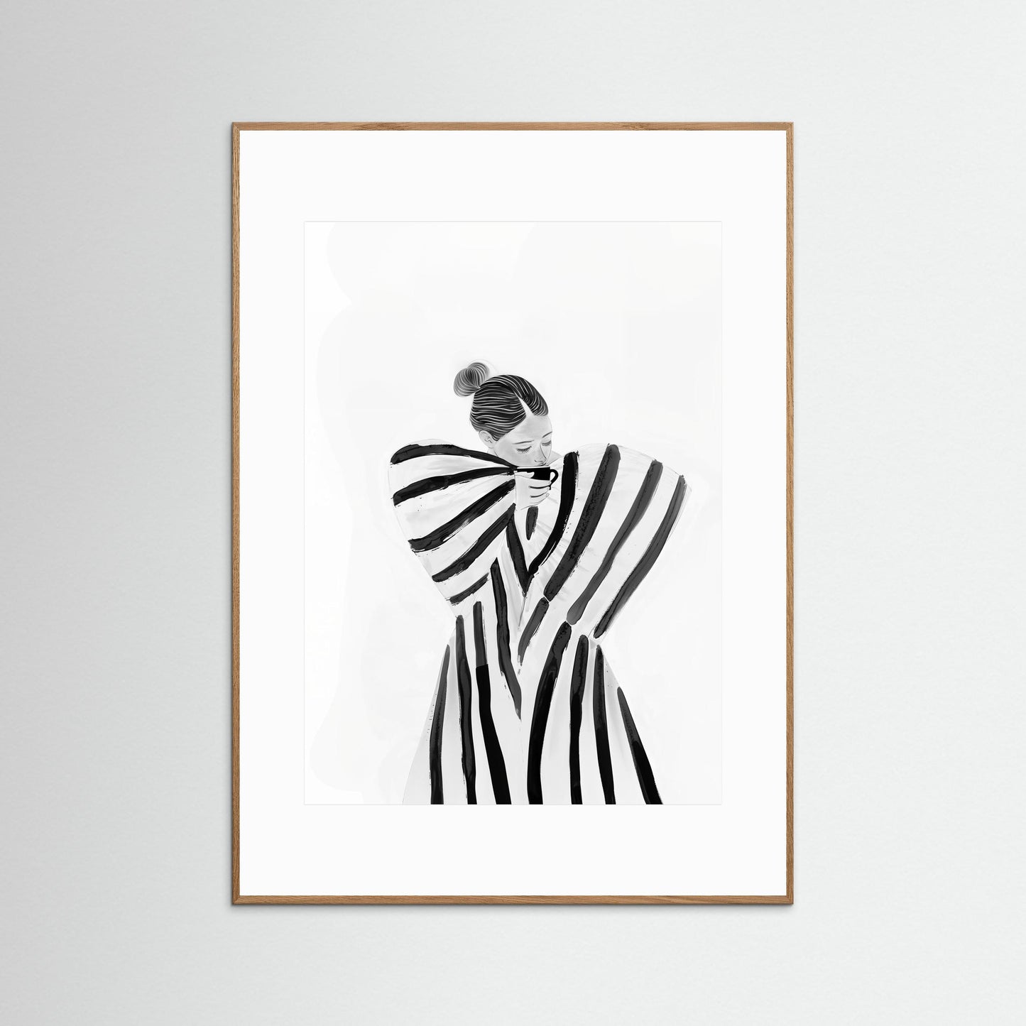 Coffee brake in stripes