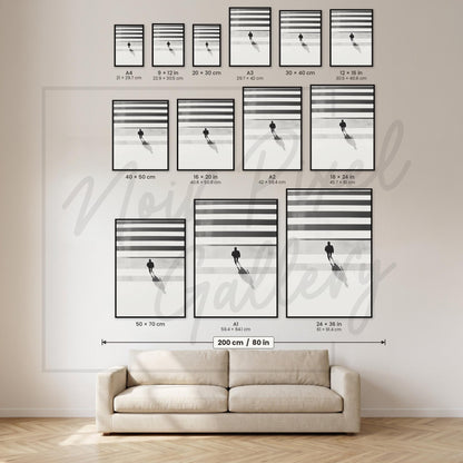 Minimalist Silhouette Poster – Black and White Art Print | Abstract Wall Decor