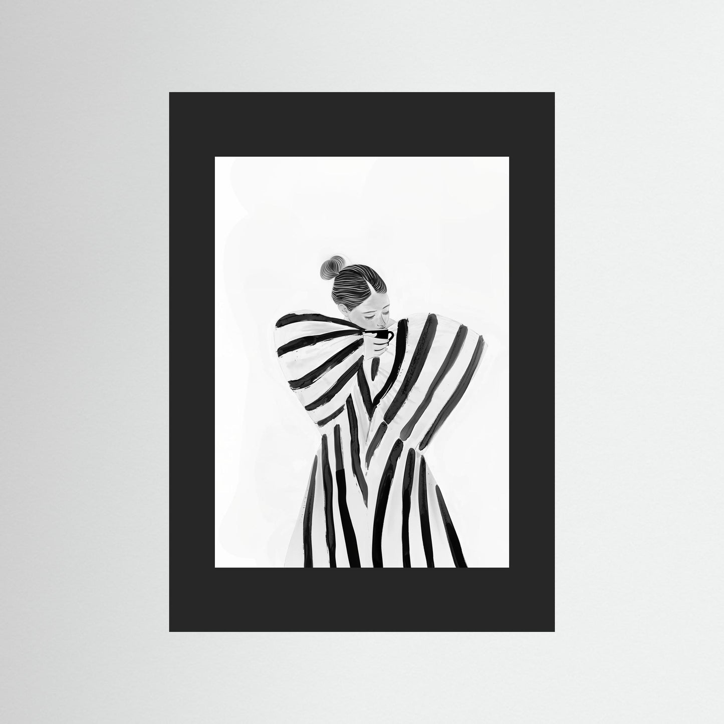 Coffee brake in stripes