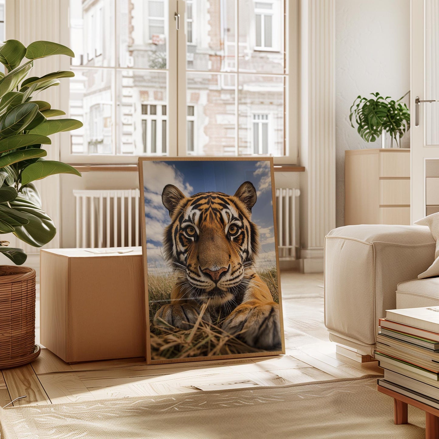 Tiger Art Print – Majestic Wildlife Wall Decor | Safari Home Decor Poster