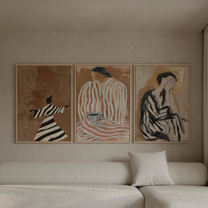 Abstract Canvas Prints - Modern Wall Art With Floating Frame Canvas & Vibrant Pigment Prints