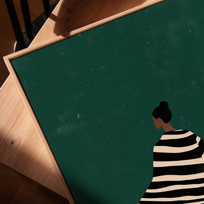 Emerald Green Canvas Set - Modern Abstract Wall Decor | Gallery Style Canvas