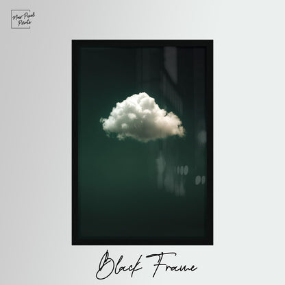 Emerald Green Wall Art - Abstract Minimalist Home Decor | Framed Floating Wood Print