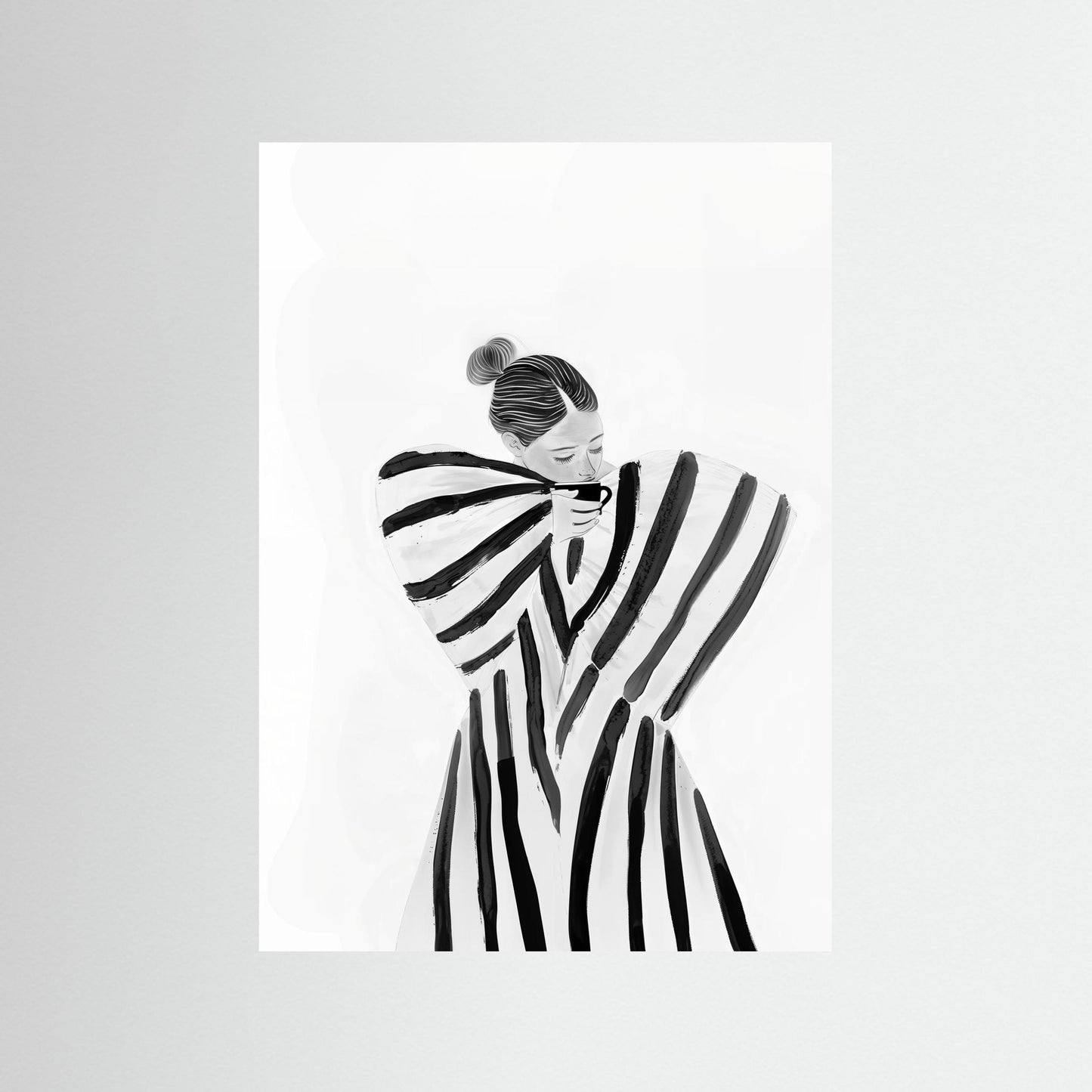 Coffee brake in stripes