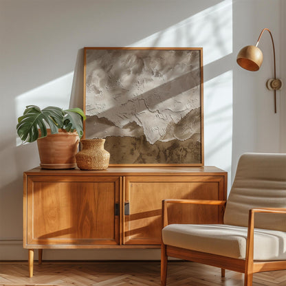 Neutral Canvas Art - Beige Wall Art with Earth Tone Decor | Premium Matte Canvas