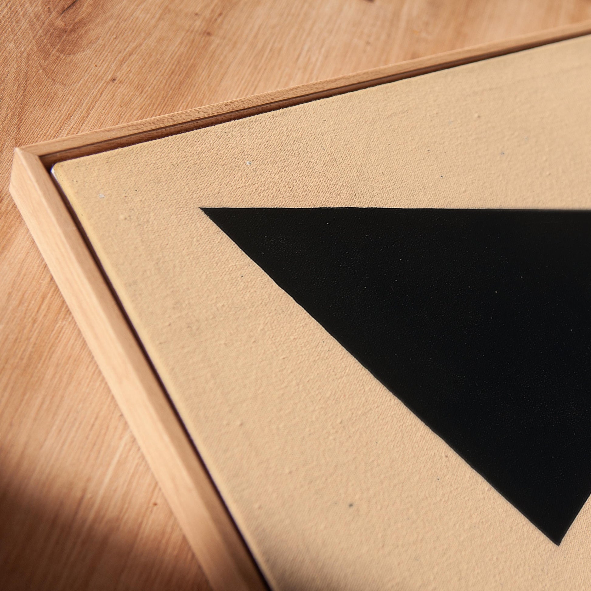Black Triangle Abstract Geometric Wall Art