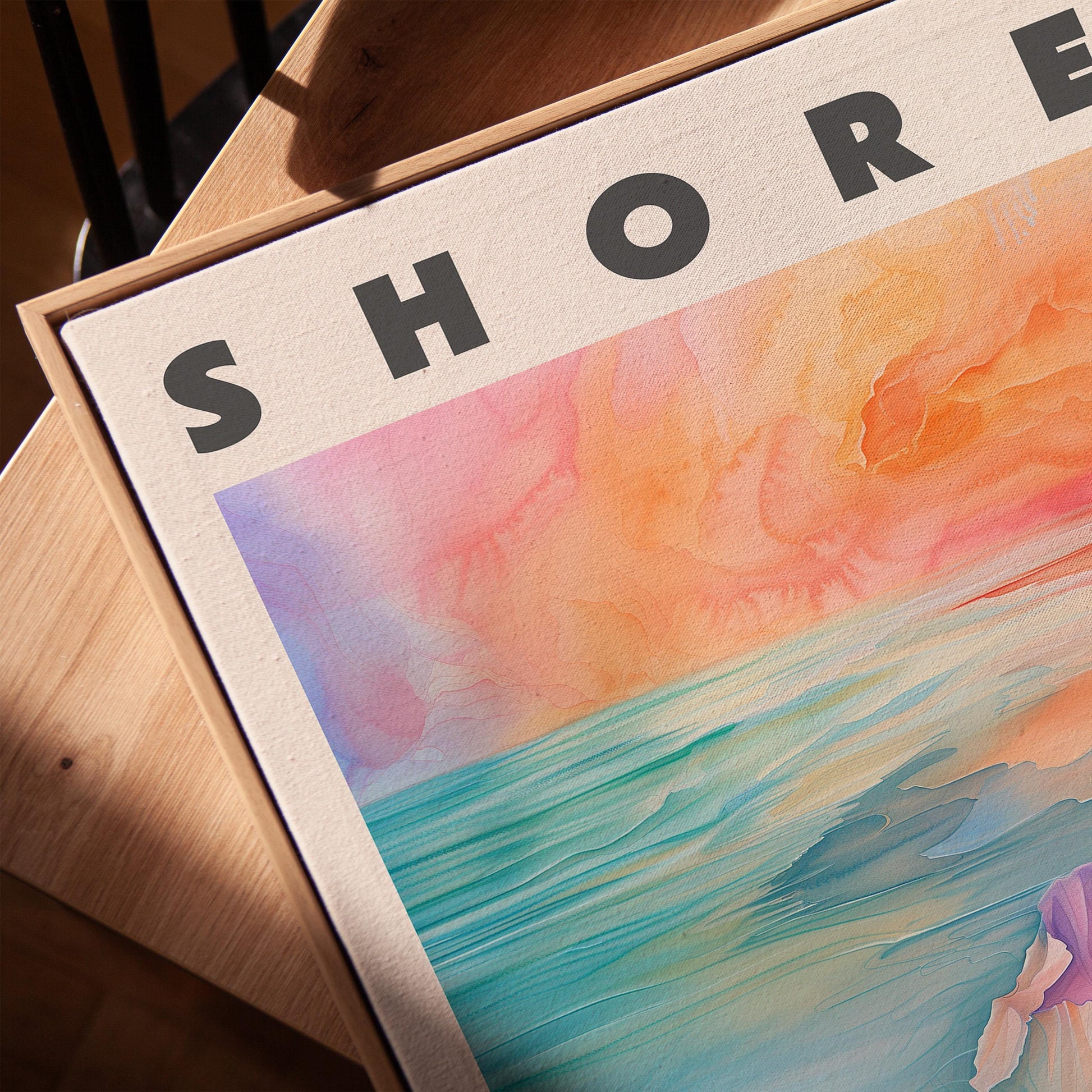 Breeze Tide Shore Canvas Wall Art Set of 3 Ocean Posters Coastal Beach Nautical Prints for Living Room Bedroom or Office