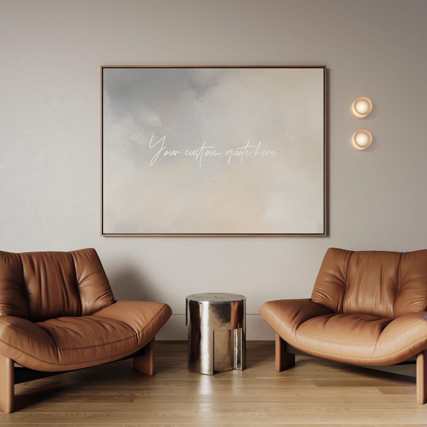 Custom Quote Canvas - Personalized Wall Art | Floating Wood Frame | Premium Matte Cotton Print
