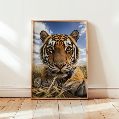 Tiger Art Print – Majestic Wildlife Wall Decor | Safari Home Decor Poster