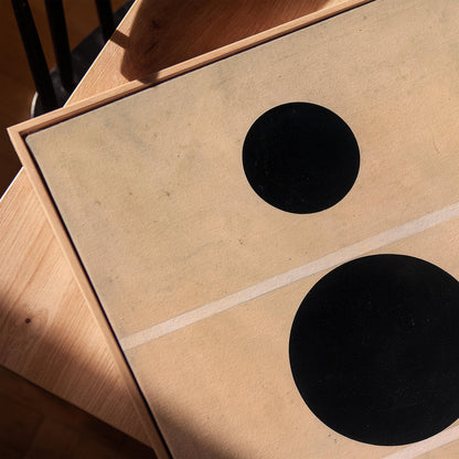 Abstract Black Circle Wall Art for Living Room or Office Minimalist Geometric Print Scandinavian Style Gift for Design Lovers