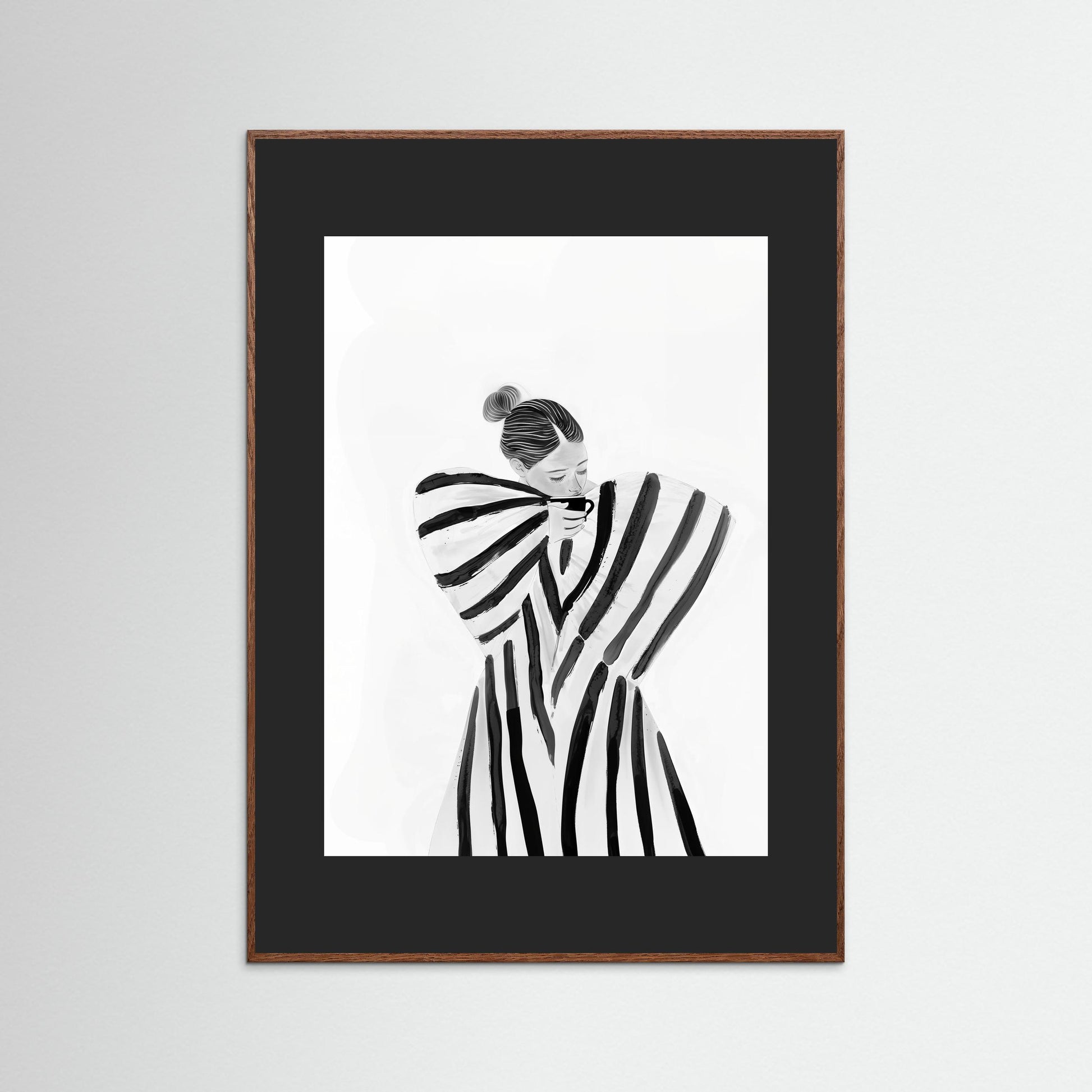 Coffee brake in stripes