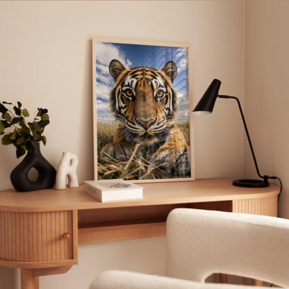 Tiger Art Print – Majestic Wildlife Wall Decor | Safari Home Decor Poster