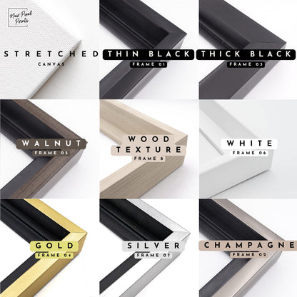 Abstract Woman Canvas Art: Green & Red Giclée Print with Floating Frame