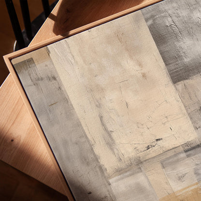 Abstract Landscape Wall Art: Neutral Earth Tones (Framed or Unframed)
