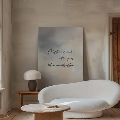 Couple Canvas Wall Art: Minimalist Love Scene (Framed or Unframed)