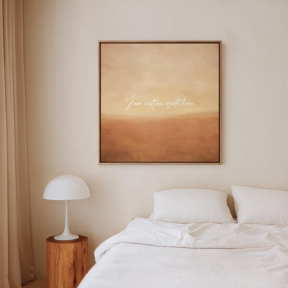 Quote Canvas Wall Art: Neutral Personalized Print (Framed or Unframed)