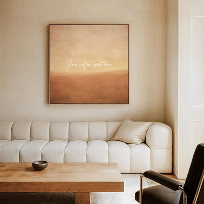 Quote Canvas Wall Art: Neutral Personalized Print (Framed or Unframed)