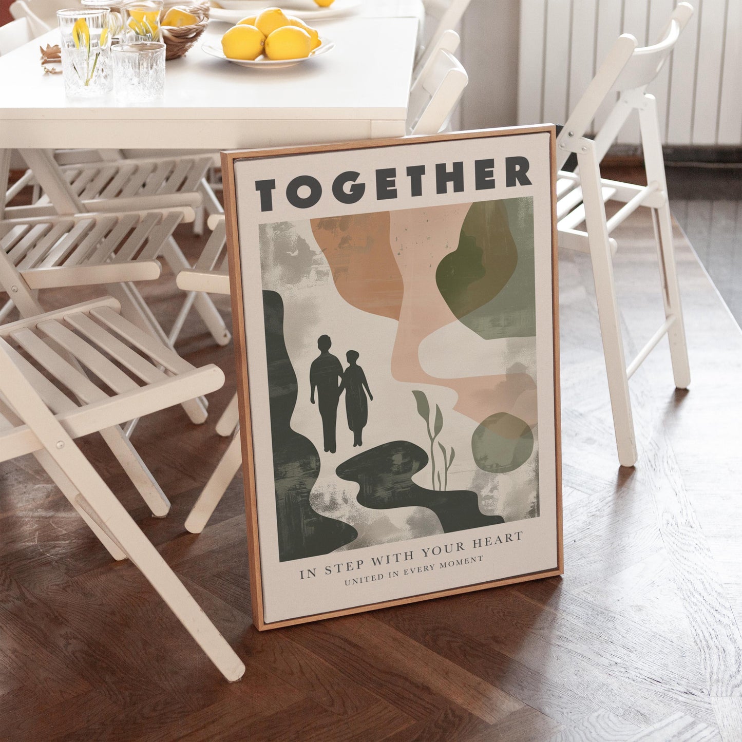 Couple Canvas Wall Art: Romantic Minimalist Prints (Set of 3