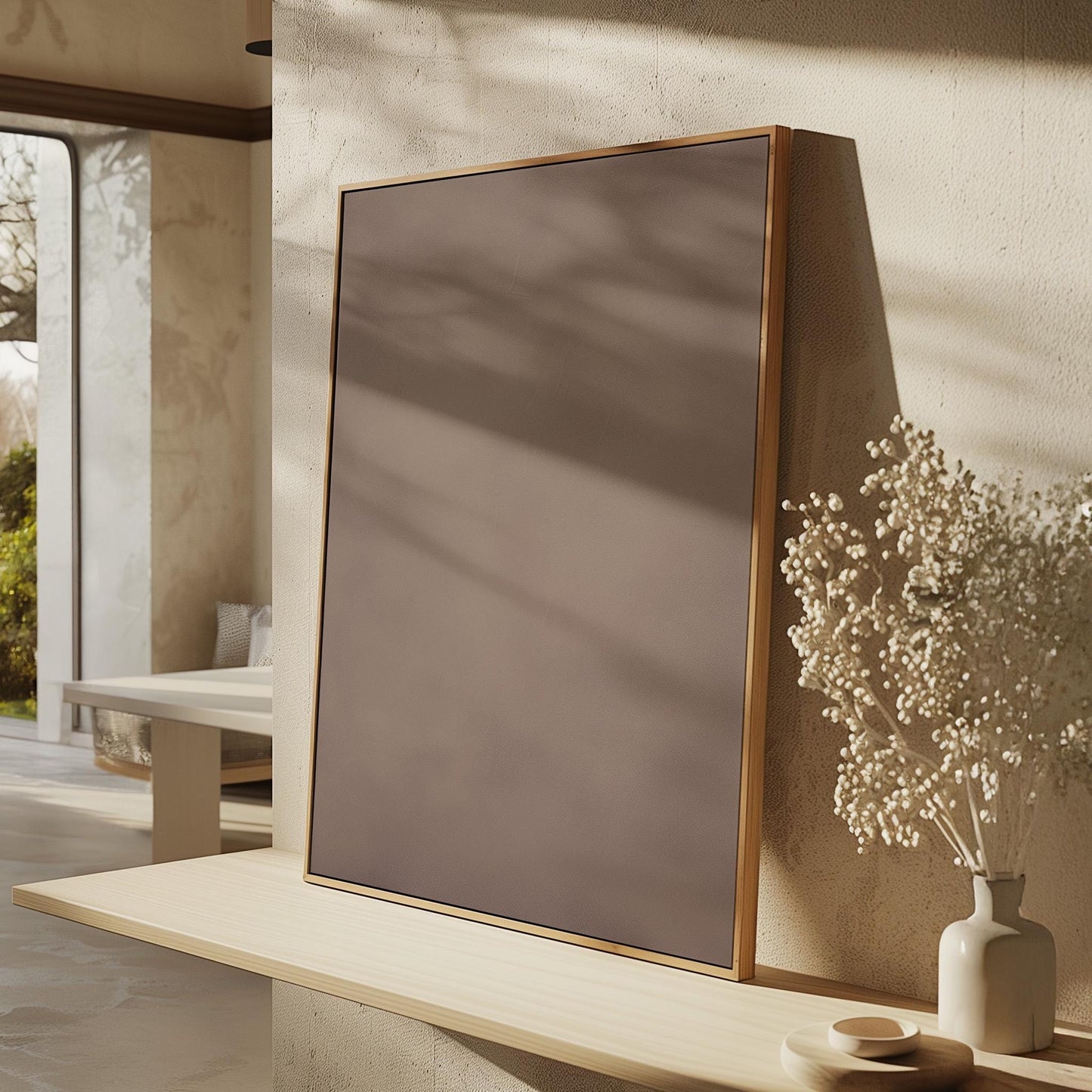 Wabi Sabi Wall Art - Light Brown Beige
