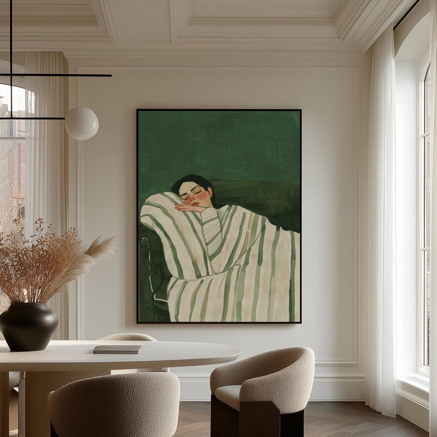 Sleeping Woman Wall Art