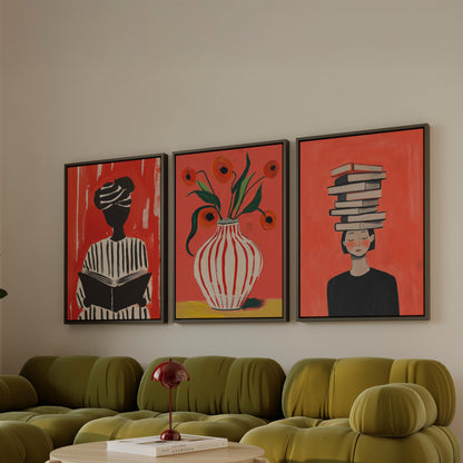 Red Book Lover Canvas Prints