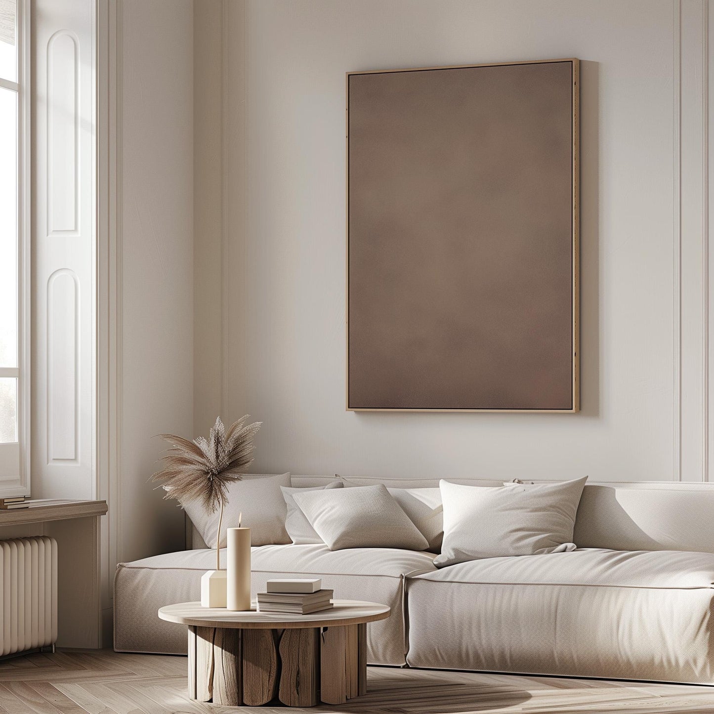 Wabi Sabi Wall Art - Light Brown Beige