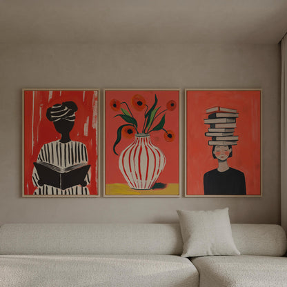 Red Book Lover Canvas Prints