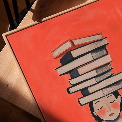 Red Book Lover Canvas Prints