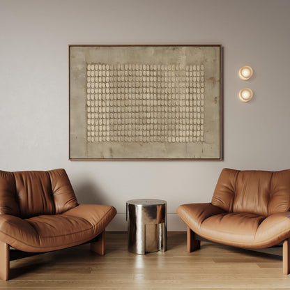 Textured Neutral Abstract Giclée Canvas Print Modern Minimal Wall Art for Living Room or Bedroom Decor