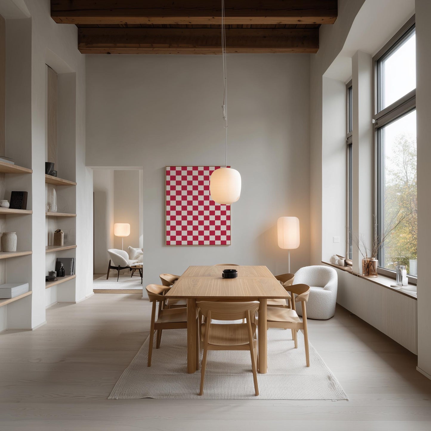 Checkered Canvas Art