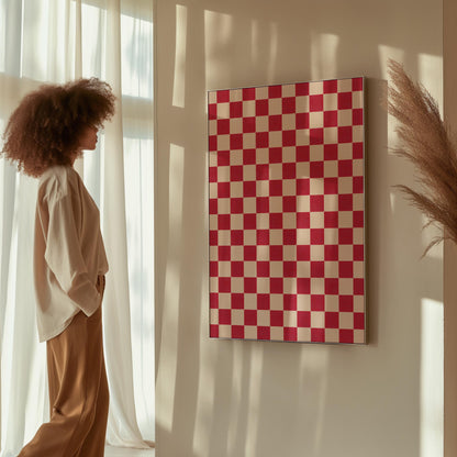 Checkered Canvas Art