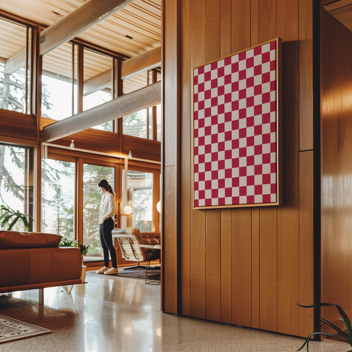Checkered Canvas Art