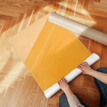 Yellow Minimalist Geometric Canvas Art
