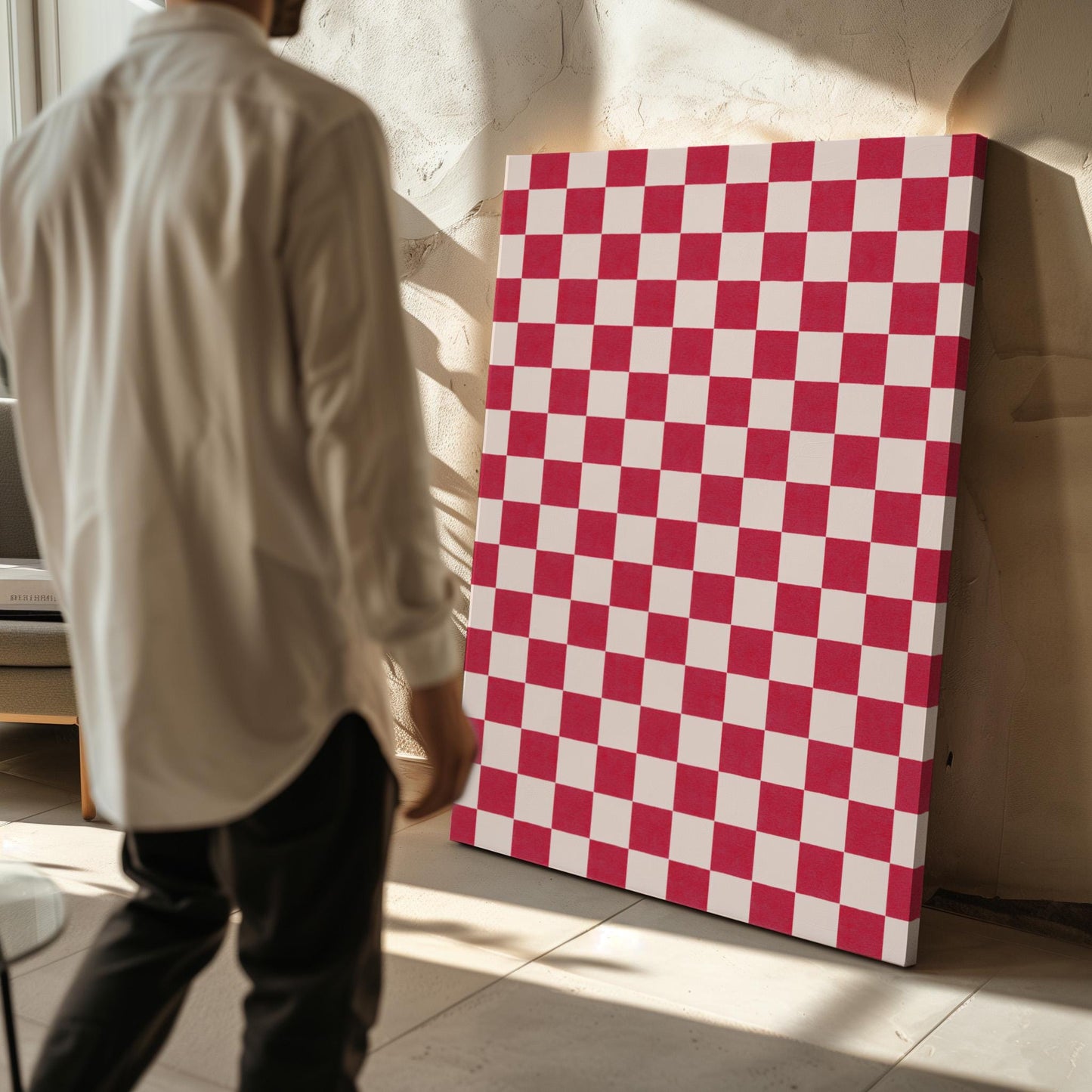 Checkered Canvas Art