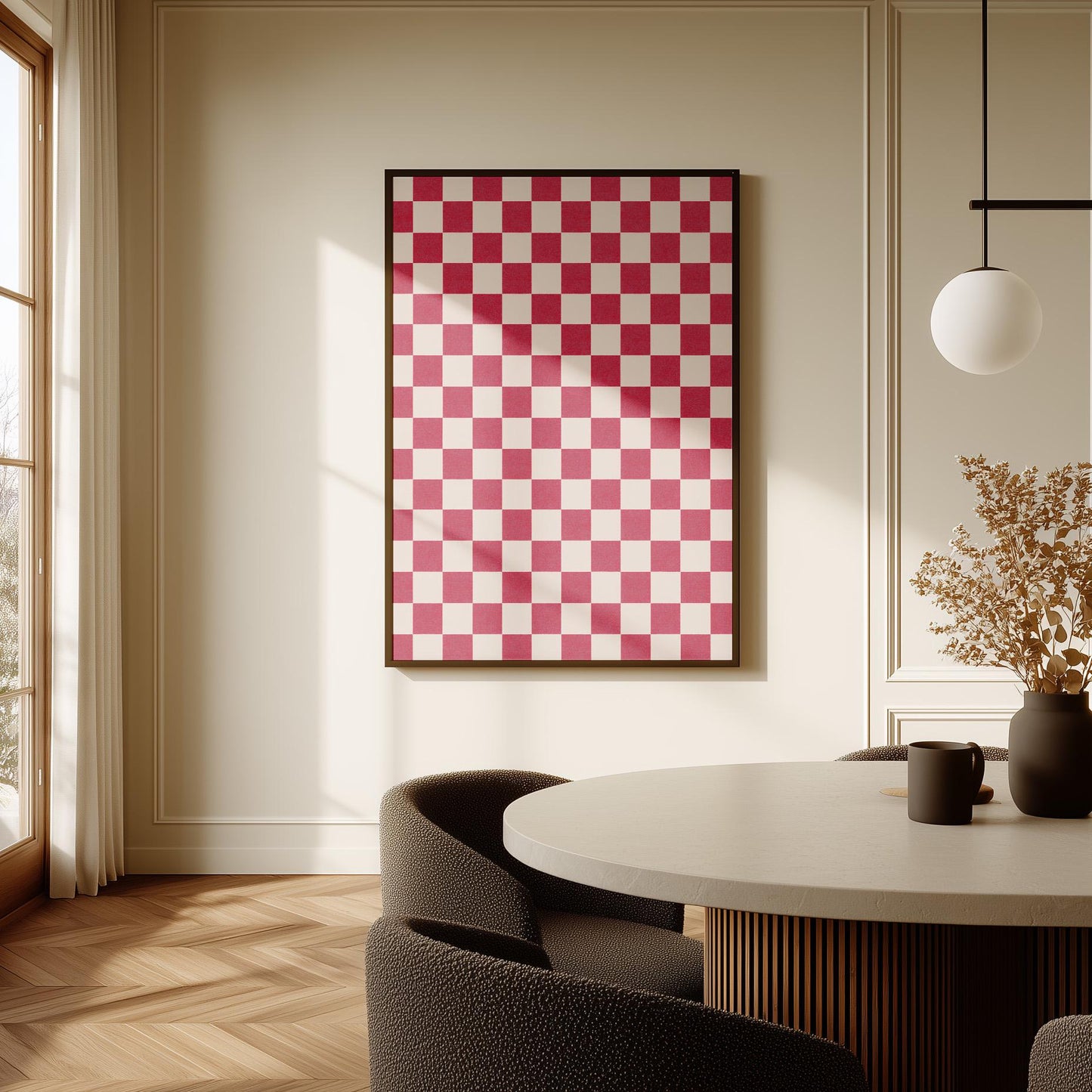 Checkered Canvas Art
