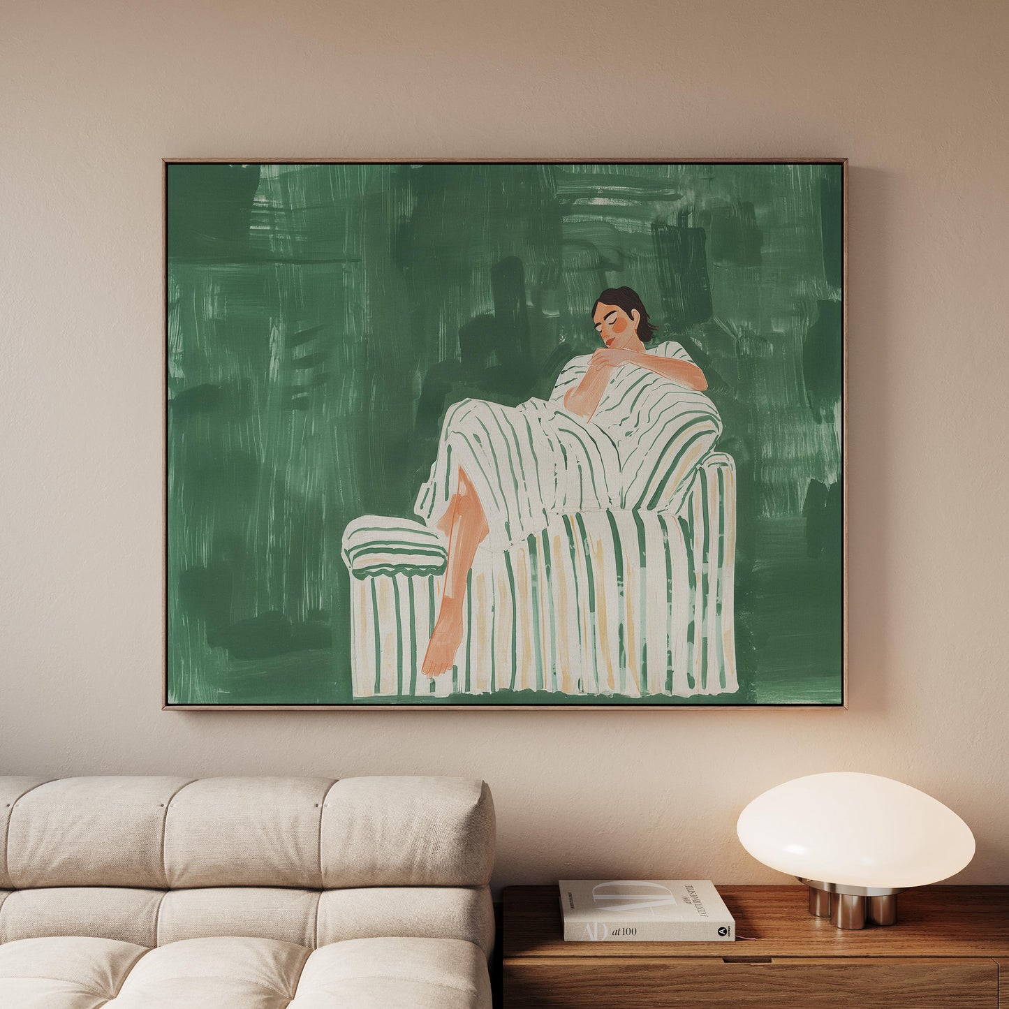 Abstract Woman Canvas Art